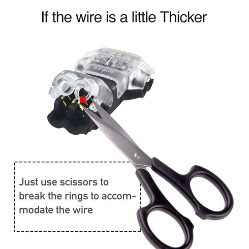 2 Pin T Connector for 22/20/18 AWG Wiring,Max DC/AC 300V 10A,IDC Self Stripping,T Tap Wire Splicer to Connect Branches to Main Wire,Car,LED Lighti...