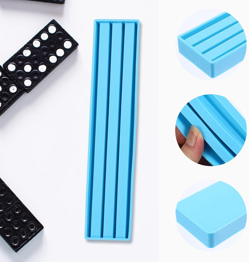 VILLCASE Domino Bracket Box Silicone Mold, Box Resin Casting Mold Domino Storage Box Mould DIY Dominoes Storage Box Resin Mould Jewelry Storage Ca...