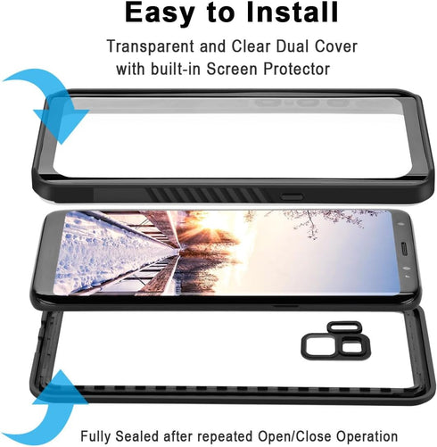 Galaxy S8 Waterproof Case, Full Protective Shock/Snow/Dirtproof with IP68 Certified Waterproof Case for Samsung Galaxy S8 5.8inch...