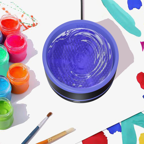 YAGHVEO® Electric Paint Brush Cleaner Rinse Cup, Paint Brush Cleaner, Brush Rinser for Painting, Artist Brush Cleaning Washer Rinser for Acrylic, ...