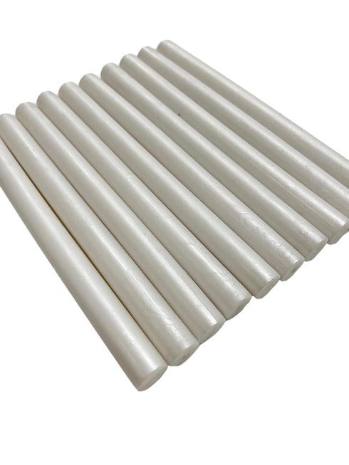10pcs Pearl White Shimmer Glue Gun Sealing Wax Sticks for Wax Seal Stamping...