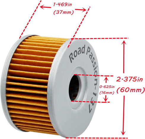 Road Passion Oil Filter for SUZUKI S40 Boulevard 652 2011-2019/ S40 Boulevard 650 2005-2011/ Sp600 600 1985...