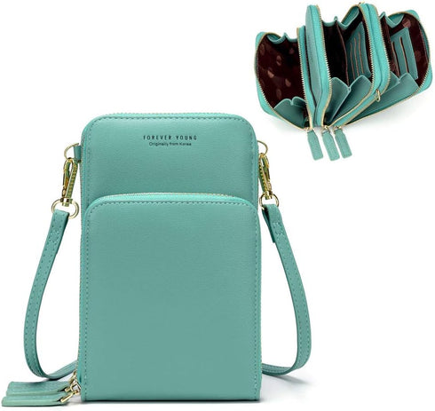 myfriday Small Crossbody Cell Phone Bag for Women, Mini Over Shoulder Handbag Purse with Credit Card Slots...