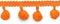 Expo International 3/4-Inch Pom Fringe Trim Embellishment, 20-Yard, Orange...