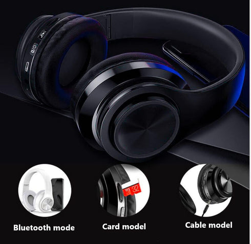 Wireless Bluetooth Headphones-Colorful Lights,Large Battery Capacity,Foldable,Bluetooth 5.0,10 m Range,Stereo Surround,Built-in Microphone,Comfort...