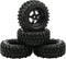 4X 1:10 RC Off-Road Car Wheel Tires 5 Spokes Wheel Rim 12 mm Hex RC Parts...