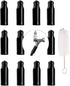 Beer Tap Cover Draft Faucet Keg Caps Rubber Tap Soother Sanitary Nipple Cover with Brush 12+1 Pcs...