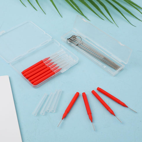 10pcs Shower Head Cleaning Brush with 10pcs Cleaning Pin Picks, Anti-Clogging Mini Crevice Shower Head Bristle Small Hole Cleaner for Nozzle Gap H...