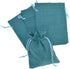 Burlap Bags with Drawstring, 2.7x3.5 Inch Jute Sacks Jewelry Candy Pouch Christmas Wedding Party Favor Gift Bags 20pcs (Peacock Blue)...