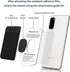 Sinjimoru Removable Cell Phone Wallet with Flap, Wireless Charging Compatible Cell Phone Card Holder for Back of Phone. Sinji Mount Flap Black......