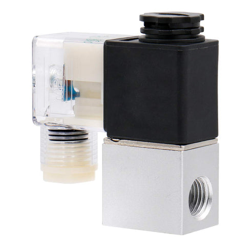 Baomain Pneumatic Solenoid Air Valve 2V025-08 DC12V 2 Way 2 Position PT1/4"...