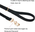 Soft Cotton Dog Leash, 5 Ft Heavy Duty Corduroy Dog Leashes with Gold Metal Hook for Small Medium Large Dogs,Medium,Black...