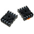2PCS 11 Pin Electromagnetic Relay Base Black Plastic PF113A Socket Base Compatible with JQX-10F/2Z and JTX-2C and JMK2P-I Relays...