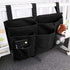Bunk Bed Organizer, Bedside Storage Caddy, Hanging Pocket for Camp, Dorm Room, Hospital Bed Rail and More (Black)...