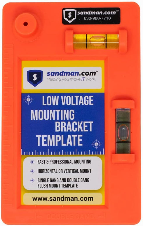 Low Voltage Mounting Bracket Template (TEMPLATE - SINGLE)...