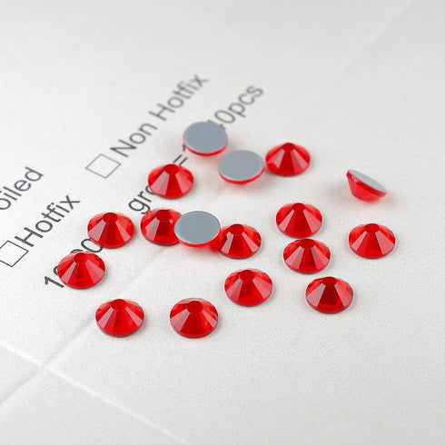 Red Hotfix Rhinestones ss10 2880 pcs,Yantuo 3mm 20 Gross Light Siam Iron On Crystal Rhinestone,Round Glass Gems Stone for Shirts,Clothes, Garments...