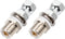 Heavy Duty SO-239 Stud Mount for CB Radio Antenna Standard 3/8 x 24 Threaded Antenna Stud Mount Adapter CB SO239 Stud Mount for Any 1/2" Hole(2 Pa...