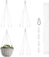 Chain for Hanging Plants, Hanging Basket Chains Replacement 4 Point 22" Heavy Duty Stainless Steel Wire to Hang Wooden Orchid Planter/Flower Pot/B...