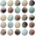 100Pcs 6mm Natural Frosted Amazonite Gemstone Beads Round Loose Stone Beads for Jewerly Making with Crystal Stretch Cord...