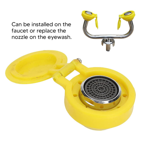 Yellow Eye Wash Spray Head, Premium Materials 304 Stainless Steel and ABS Materials, Portable Eye Washer, Compact Size and Lightweight Eyewash, fo...