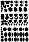 MOONSJONES Down Jacket Repair Patch 8 Sheet, Black Nylon Blank Tape Patches for Jackets Tenacious, Blemish Waterproof Patagonia Sticker Self-Adhes...
