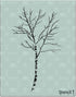 Birch Tree Stencil Durable Quality Reusable Stencils for Painting - Create Stencil Crafts and Decor - Decor on Walls Fabric & Furniture Recyclable...