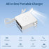 Portable Charger with Built-in Cables&AC Wall Plug, 10000mAh Wireless Charging Power Bank, PD 22.5W Fasting Charging USB C Battery Pack Compatible...