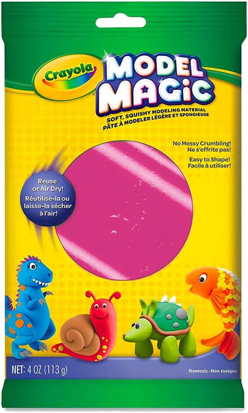 Crayola Model Magic in Raspberry Pink, Modeling Clay Alternative, 4oz...