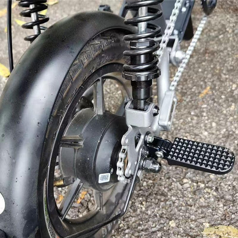 Minho Bike Minibike Aluminium Foot Pegs Fit for Most Scooter Mopeds Dirt Bike M6 M8 Mounting Hole Black Bike Footpegs...