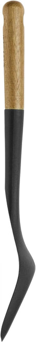 STAUB Wok Spatula, Perfect for Scooping, Flipping, Stirring, and Turning Stir Fries, One Size, Durable BPA-free Matte Black Silicone, Acacia Wood ...