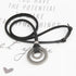 JczR.Y Leather Necklace for Men Double Circle Rings Leather Rope Pendant Necklace Punk Leather Chain Disc Ring Necklace Vintage Jewelry Gift...