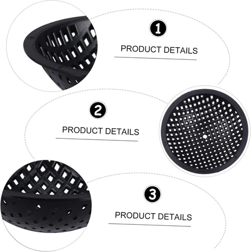 20 Pcs Flower Pot Mat Potted Plants Pot Bottom Grid Mat Drainage Mesh Hole Screen Round Drainage Mesh Pad Drainage Discs Pots Plants Breathable Bo...