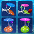 5 pcs Betta Mushroom Hammock + Leaf Pads Fish Tank Silicone Soft Aquarium Fish Playing Pads with Suction Cup Aquarium Ornament Fish Tank Decoratio...