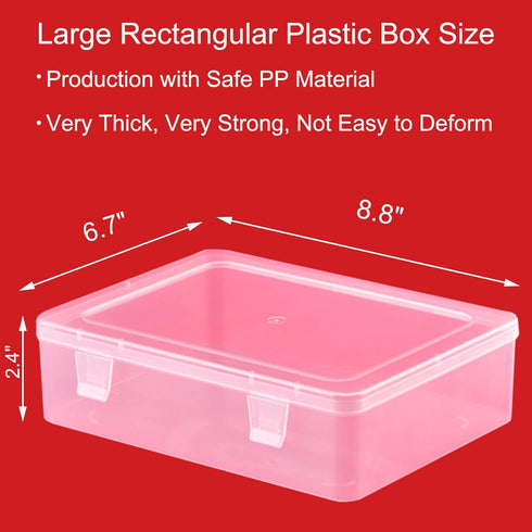 Bead Organizer Box, 28Pcs Small Clear Plastic Storage Containers, 1 Large Craft Organizer Box, 1 Sheet Label, Mini Parts Storage Solution for Bead...