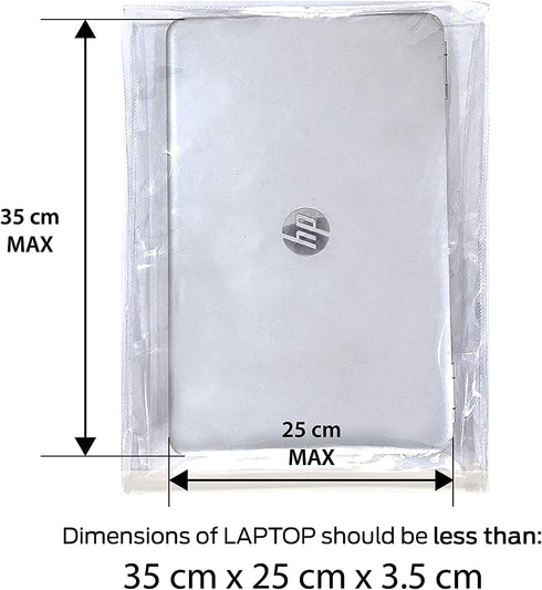 Waterproof Cover for 14 inch Laptop Dustproof Scratch Proof Translucent Zip Lock PVC Bag...