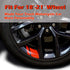 12 Pack Wheel Rim Decal Stripes Car Decals Reflective Car Stickers Automotive Decals Waterproof Hub Stripe Stickers for 18-21 Inch Wheels Tire Rim...