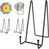 3 Pack 8 Inch Large Plate Stands for Display, Metal Black Plate Holder Display Stand, Book Display Stand for Book, Photo Easel, Decorative Plates...