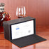 /N Rectangular PU Leather Tissue Box Napkin Holder, Used in Home Office, Hotel Room Napkin Box, Decorative Black (Black)...