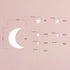Moon and Stars Wall Decal Vinyl Sticker for Kids Boy Girls Baby Room Decoration Good Night Nursery Wall Decor Home House Bedroom Design YMX16 (Whi...