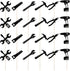 24PCS Tools Cupcake Topper?Wrench Hammer Drill Pliers Handsaw Tape Measure Screwdriver Construction Tools Cake Decorating?Boys Men Birthday Cake d...