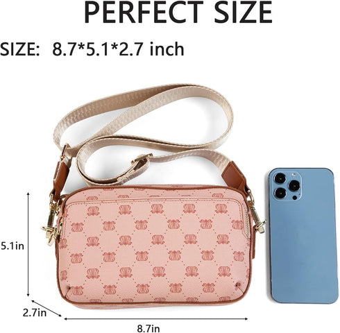 Malirona Small Crossbody Bag for Women,Mini Camera Bags Cell Phone Purse Women's Shoulder Handbags Wallet Purse...