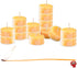 PURE PLANT HOME Honey Scented Beeswax Candles, 100% Pure Natural Refined with Chemical Free Cotton Wick, 10 DRIPLESS Candles, Made in USA...