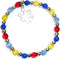 Hidden Hollow Beads Autism Awareness Bracelet, Adult size, Comes packaged...
