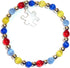 Hidden Hollow Beads Autism Awareness Bracelet, Adult size, Comes packaged...