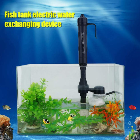 Ejoyous Fish Gravel Cleaner Electric Aquarium Pump Filter Water Changer Fish Cleaning Changing Tools...
