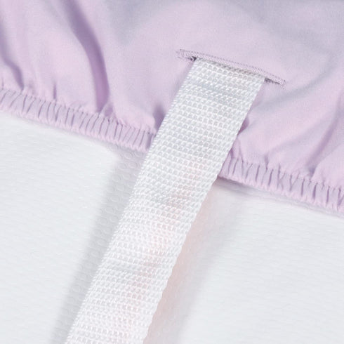 Diaper Changing Pad Cover for Baby Girls Set of 3, Snug Fit 4-sided Contoured Changing Table Pad 16x31 16x32, Fitted Change Pad Sheet Gray Purple ...