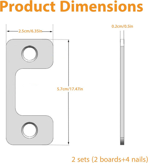 Adjustable Strike Plate for Exterior Doors - Reinforced Security with Large Deadbolt Hole for Deadbolts and Electronic Locks - Home and Rental Sec...