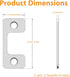 Adjustable Strike Plate for Exterior Doors - Reinforced Security with Large Deadbolt Hole for Deadbolts and Electronic Locks - Home and Rental Sec...