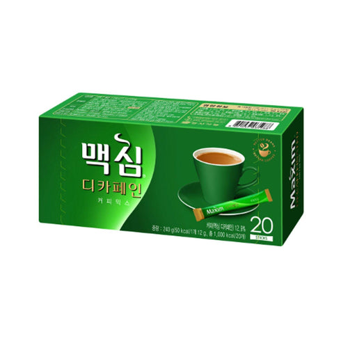 DONG SEO Maxim Decaf Instant Coffee Mix 20 Sticks 12g x 20T (240g), green...