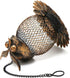 Outdoor Garden Wild Bird Feeder Hanging Bird Feeders, Heavy Duty Copper Metal Mesh Wild Finch Bird Feeder for Outside with Hook for Garden Yard De...
